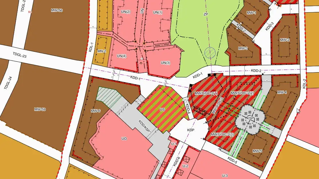 Mapa Miejscowego Planu Zagospodarowania Przestrzennego