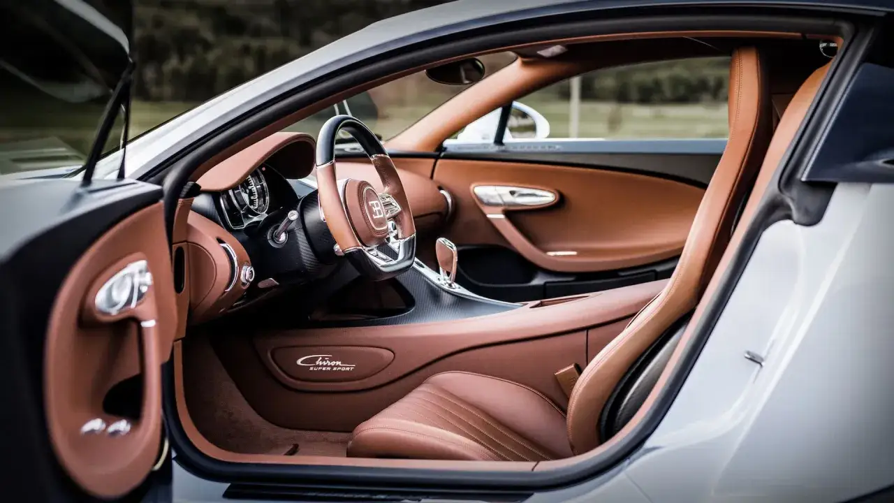 Bugatti Chiron luksus wnętrze