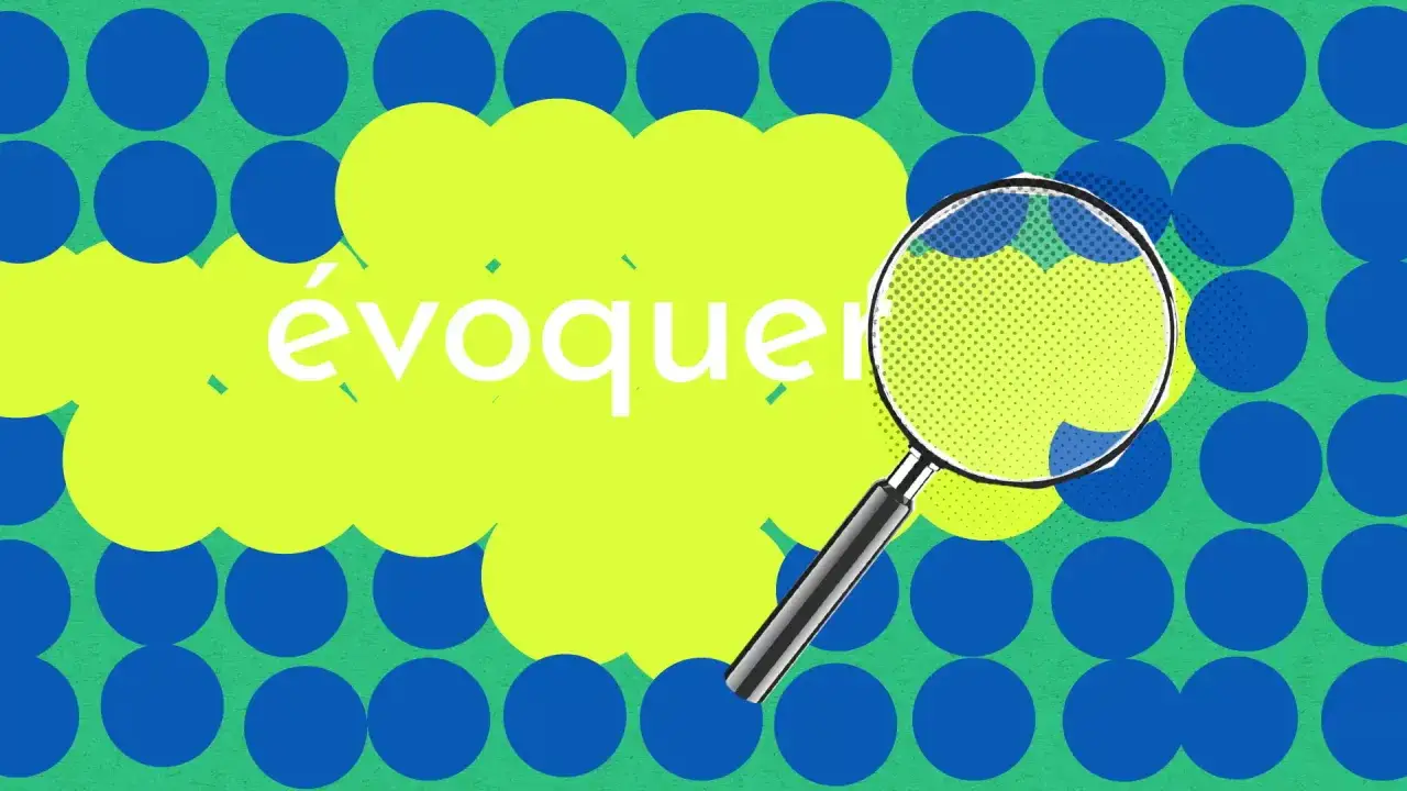 Une loupe examine le mot