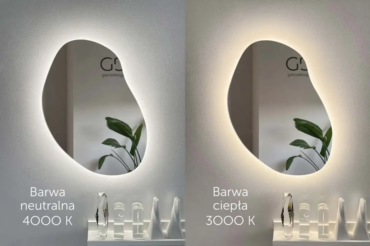 lustro płaskie kontra lustro krzywe porównanie