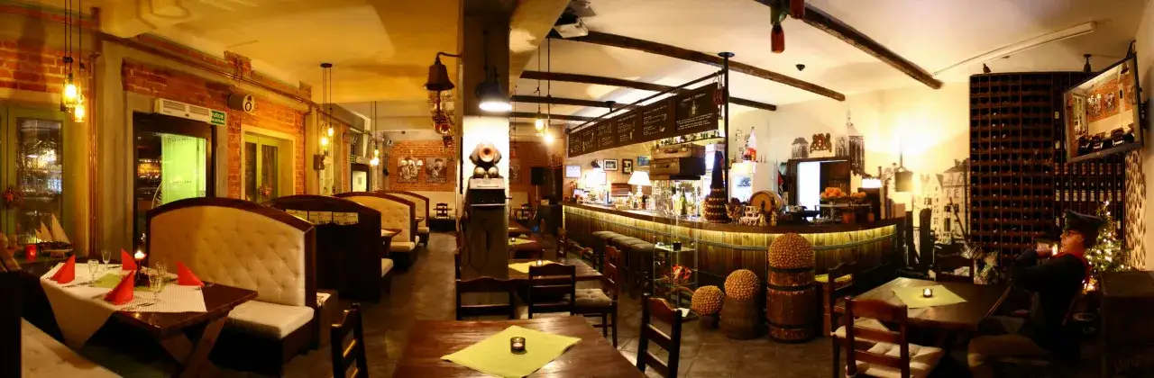 Wnętrza restauracji Gdański Bowke