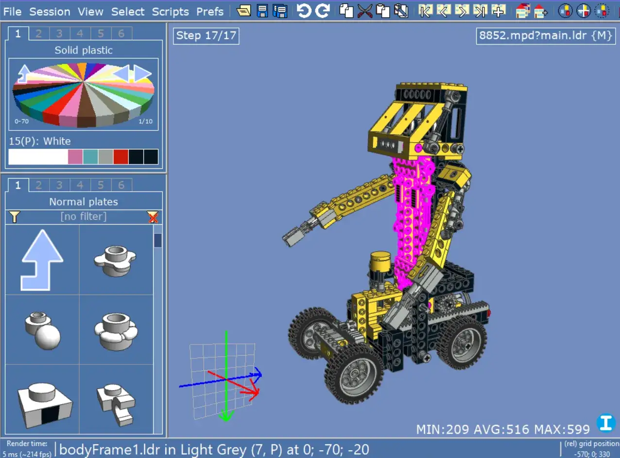 LEGO Builder app interface