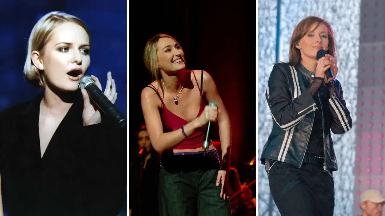 Trzy wokalistki Varius Manx na scenie: Kasia Stankiewicz, Anita Lipnicka i Monika Kuszyńska.