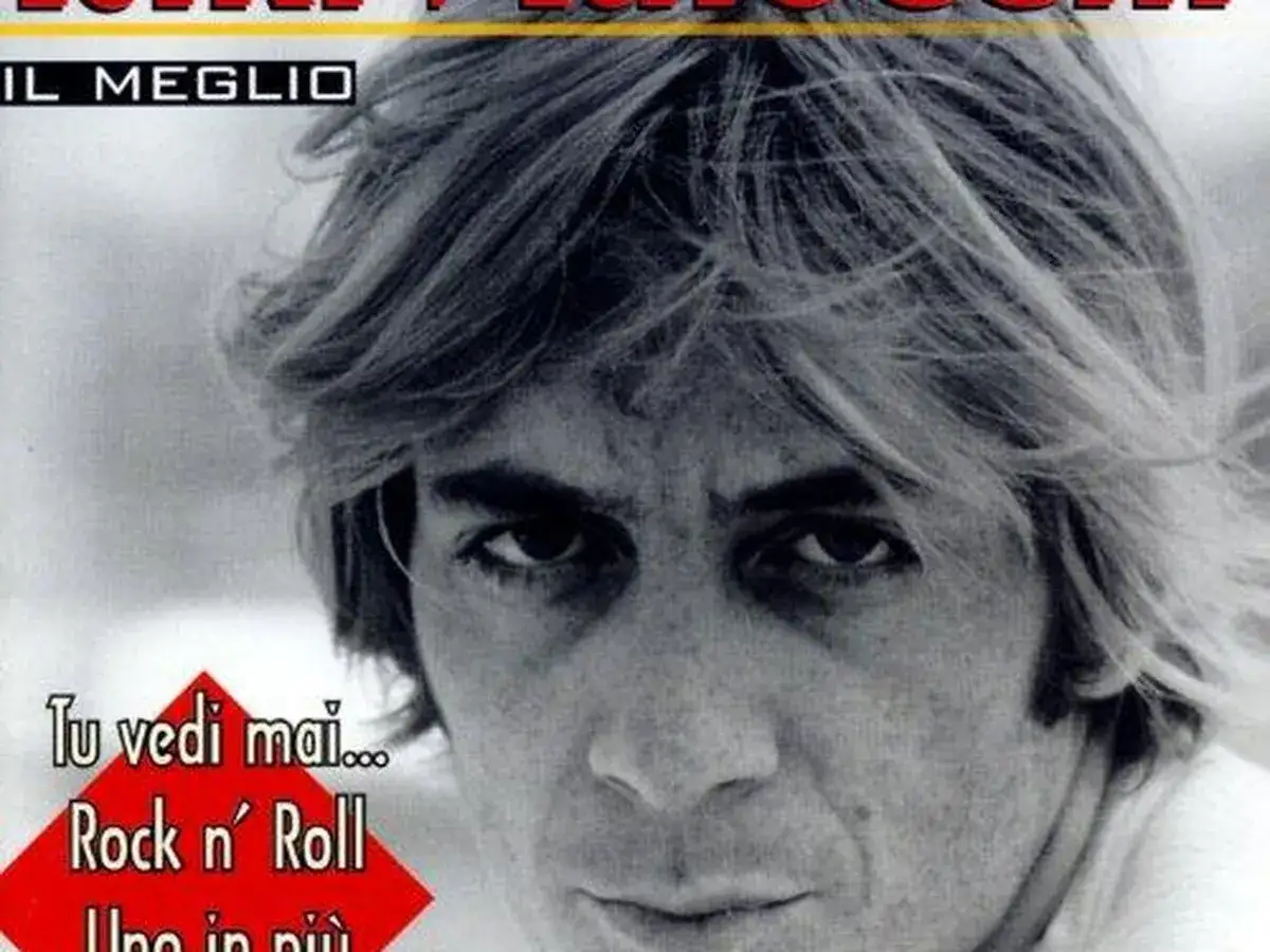 Primo piano di Riki Maiocchi, icona del rock italiano. La sua immagine evoca il mistero che circonda la riki maiocchi causa morte.