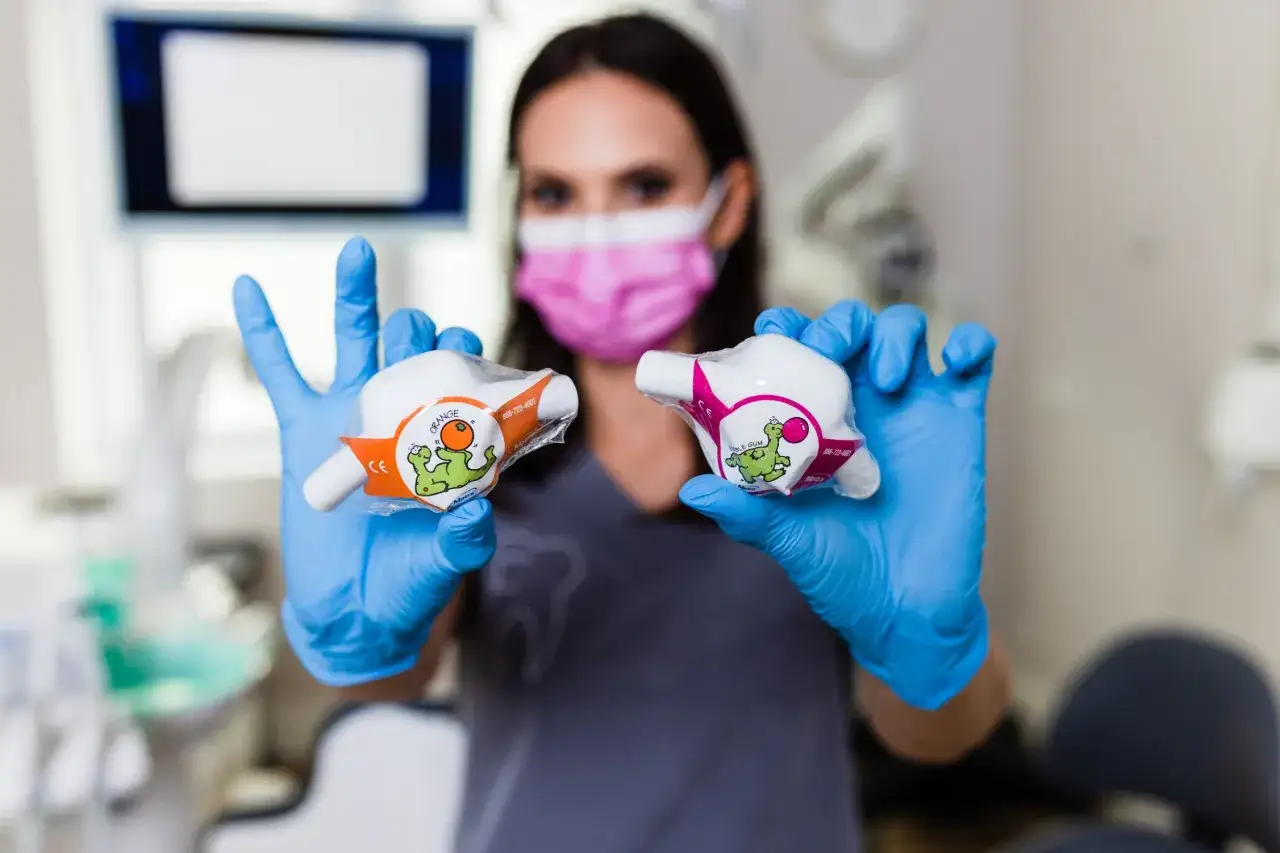 gaz rozweselający u dentysty maska