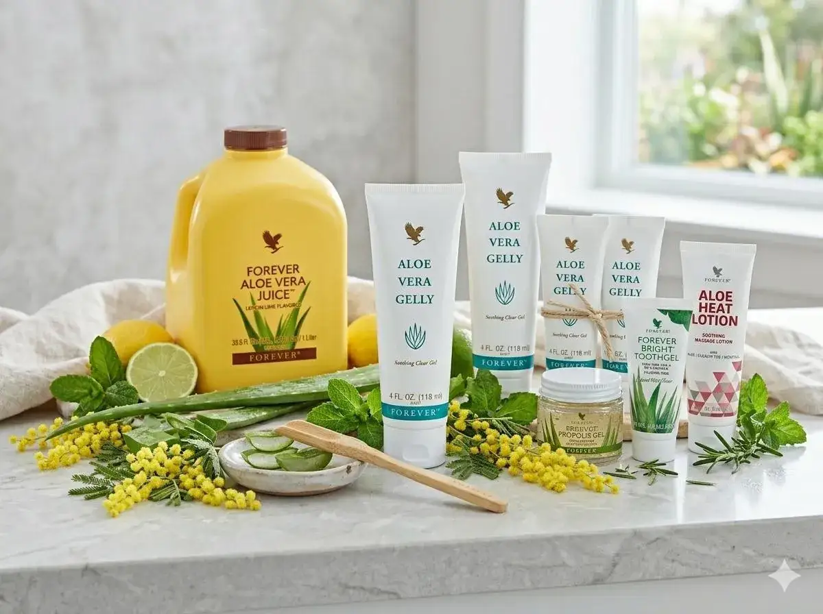 Naturalne produkty z aloesu: aloesowy żel, sok i balsam. Aloe vera gelly forever to klucz do pielęgnacji.