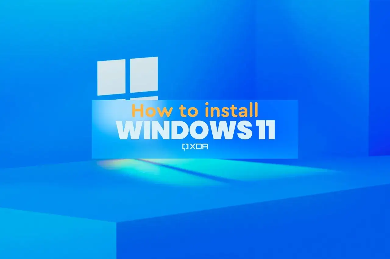 Anleitung: neuer PC ohne Betriebssystem Windows 11 installieren. Das Windows-Logo und der Titel
