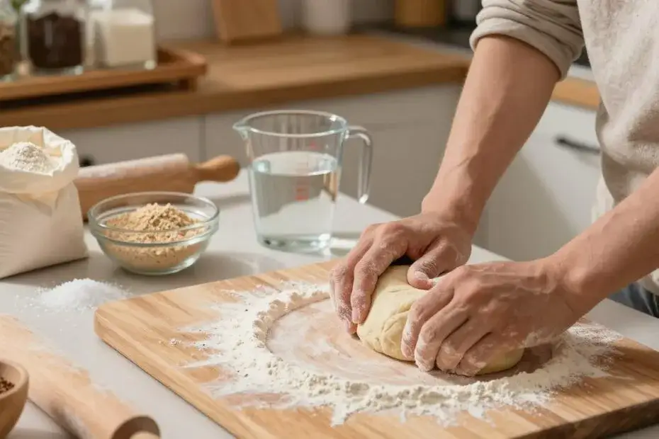 ręczne formowanie ciasta na pizzę porównanie wałek