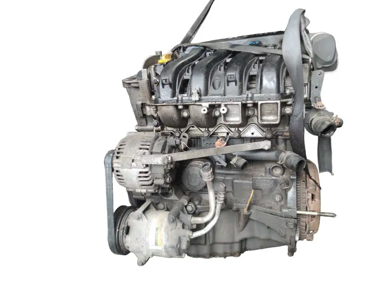 Silnik Renault Scenic 2 1.6 16v z alternatorem i sprężarką klimatyzacji. Gotowy do montażu.