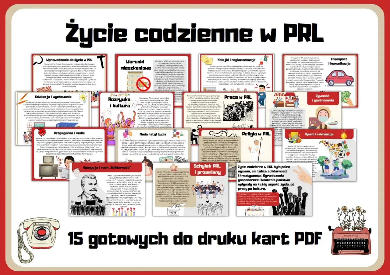 Życie codzienne w PRL: od mieszkań po rozrywkę, propagandę i ruch 