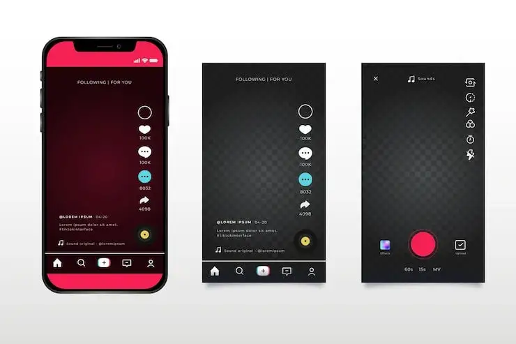 TikTok App Interface