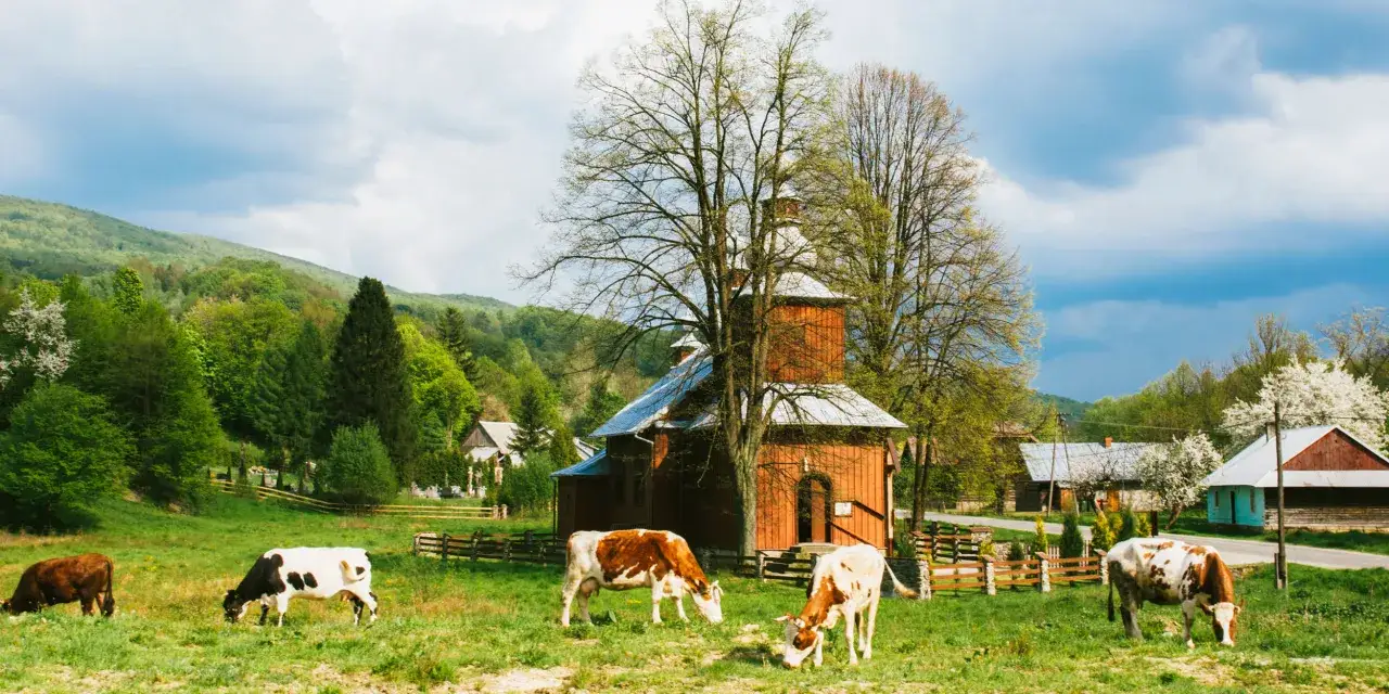 Beskid Niski jesienią opuszczone cerkwie