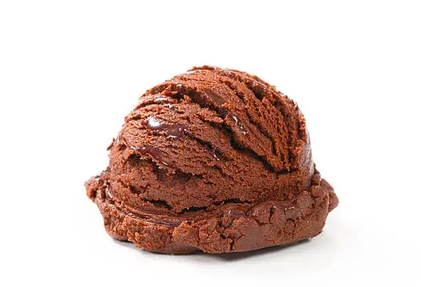 lody czekoladowe gałka