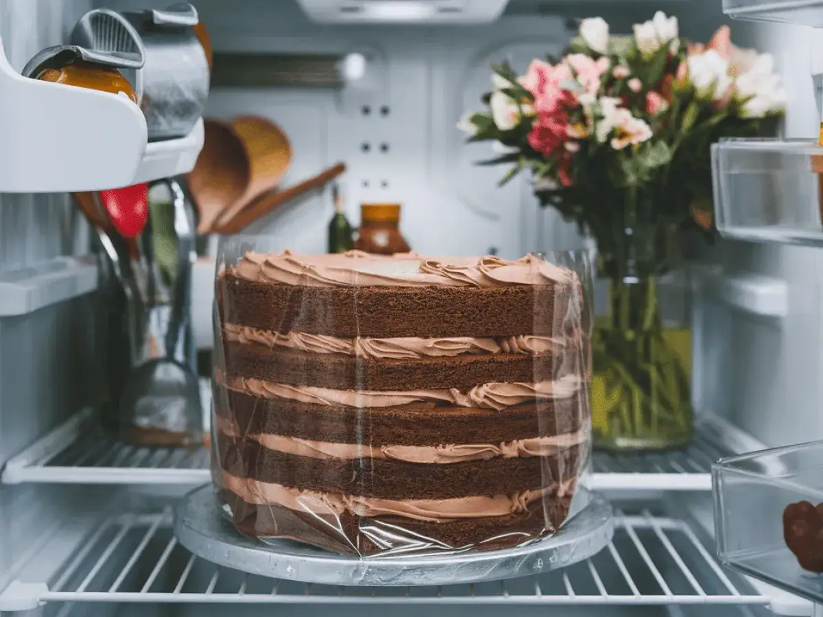 Gâteau au chocolat à étages, prêt à être dégusté. Parfait pour faire un gâteau 2 jours à l'avance pour une fête surprise.
