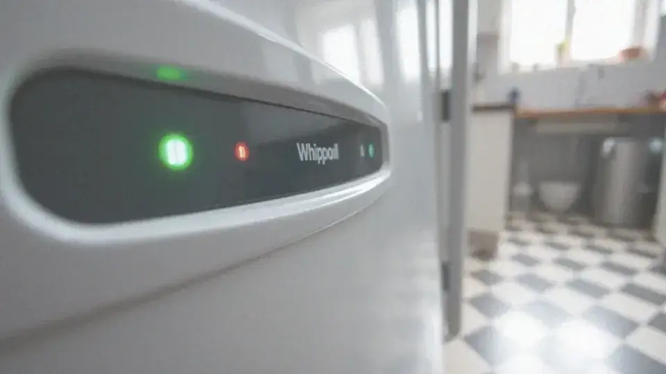 panel sterowania zamrażarki Whirlpool zielona kontrolka