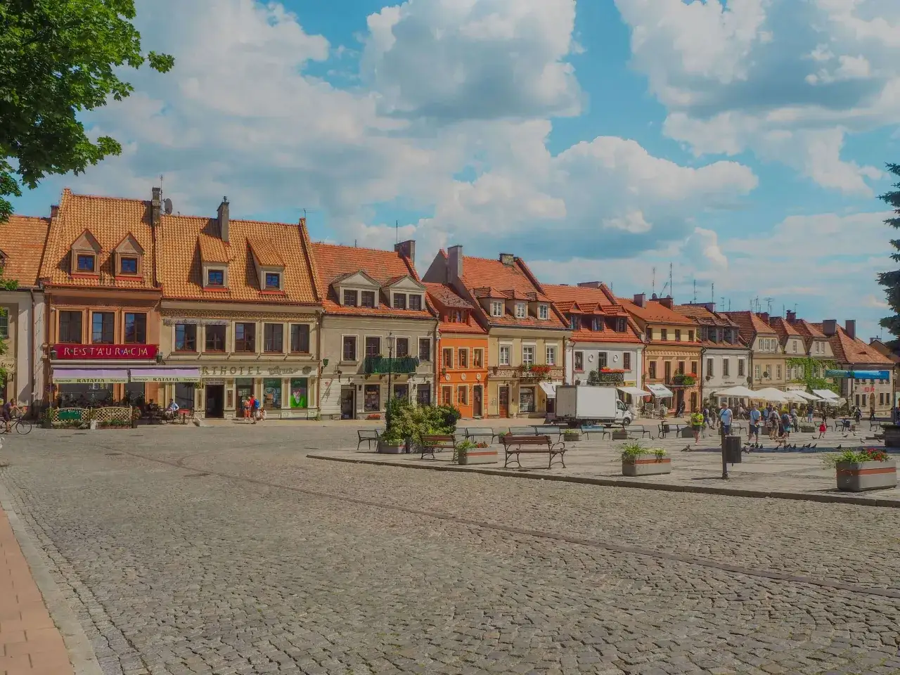 Sandomierz Rynek Stare Miasto Ojciec Mateusz