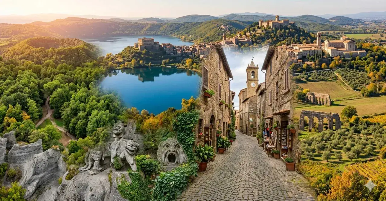 Un viaggio tra i borghi pi&ugrave; belli del Lazio: lago, castelli, vicoli medievali e antiche rovine.