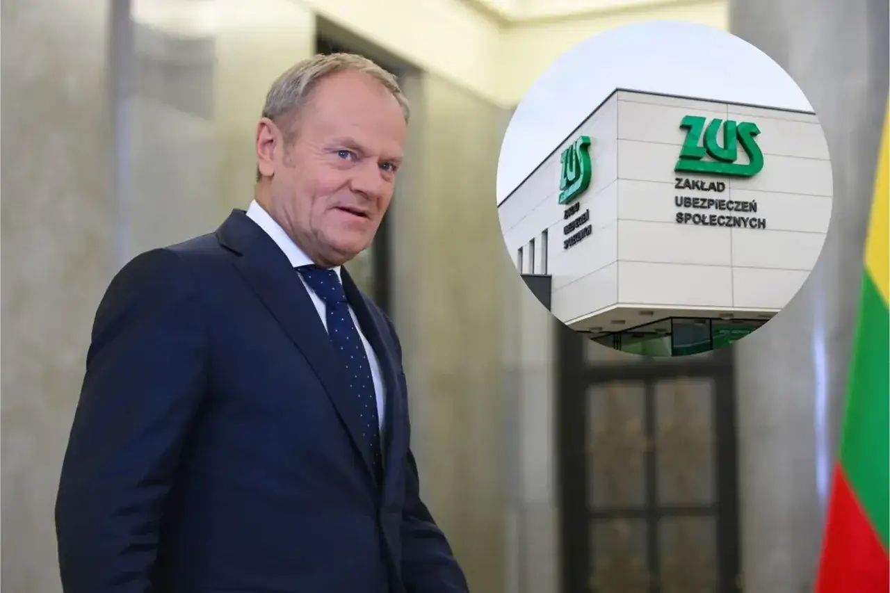 Donald Tusk i budynek ZUS. Czy to zapowiedź zmian w emeryturze z FUS dla kogo?