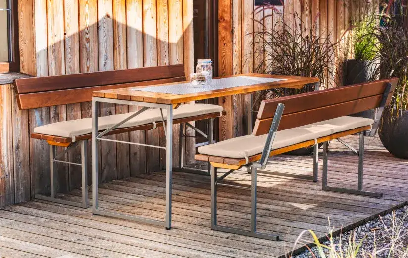 Wetterfeste Outdoor Gastronomiem&ouml;bel Terrasse Biergarten