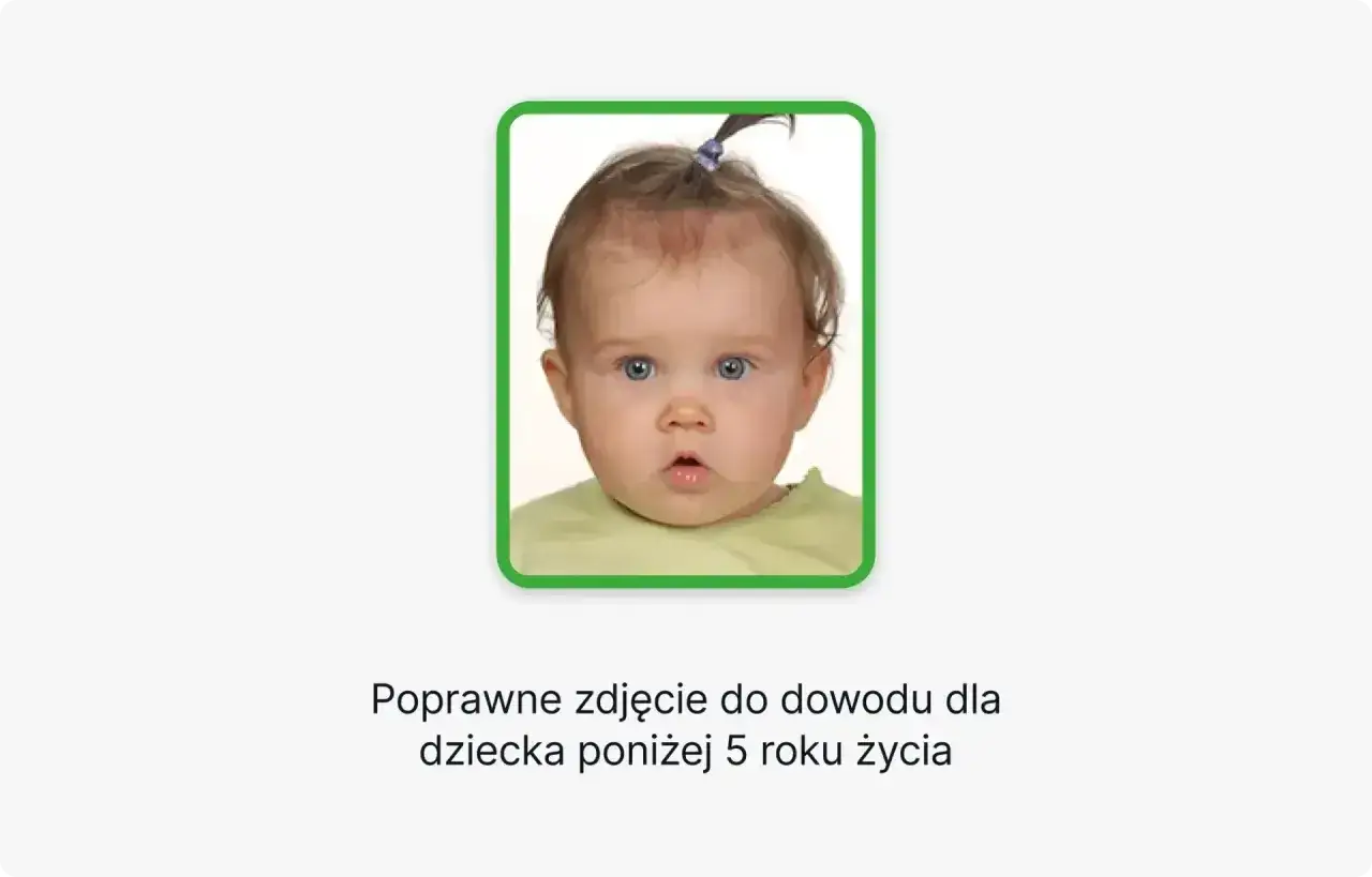 Urocze dziecko z niebieskimi oczami, idealne do paszportu tymczasowego dla dziecka.