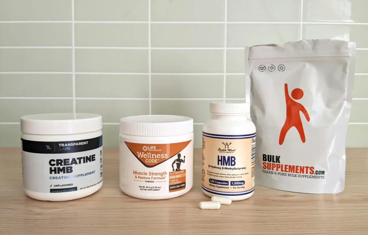 Suplementy HMB i kreatyna: Transparent Labs, Life Extension, Double Wood Supplements i Bulk Supplements. Idealne dla budowania masy i siły.