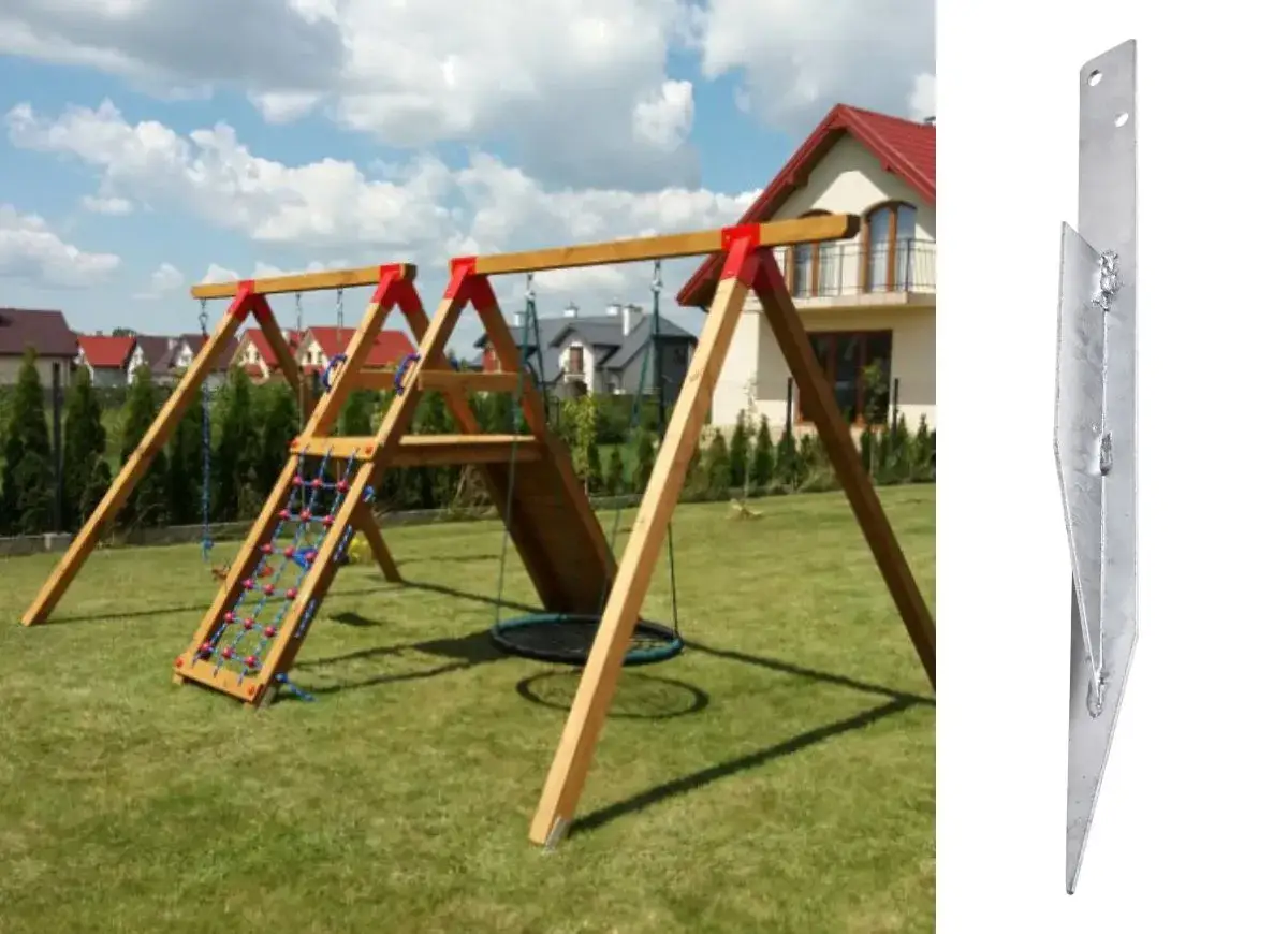 kotwienie huśtawki ogrodowej do ziemi