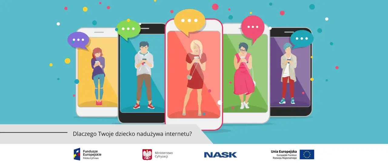 Rodzic rozmawia z nastolatkiem o uzależnieniu od internetu