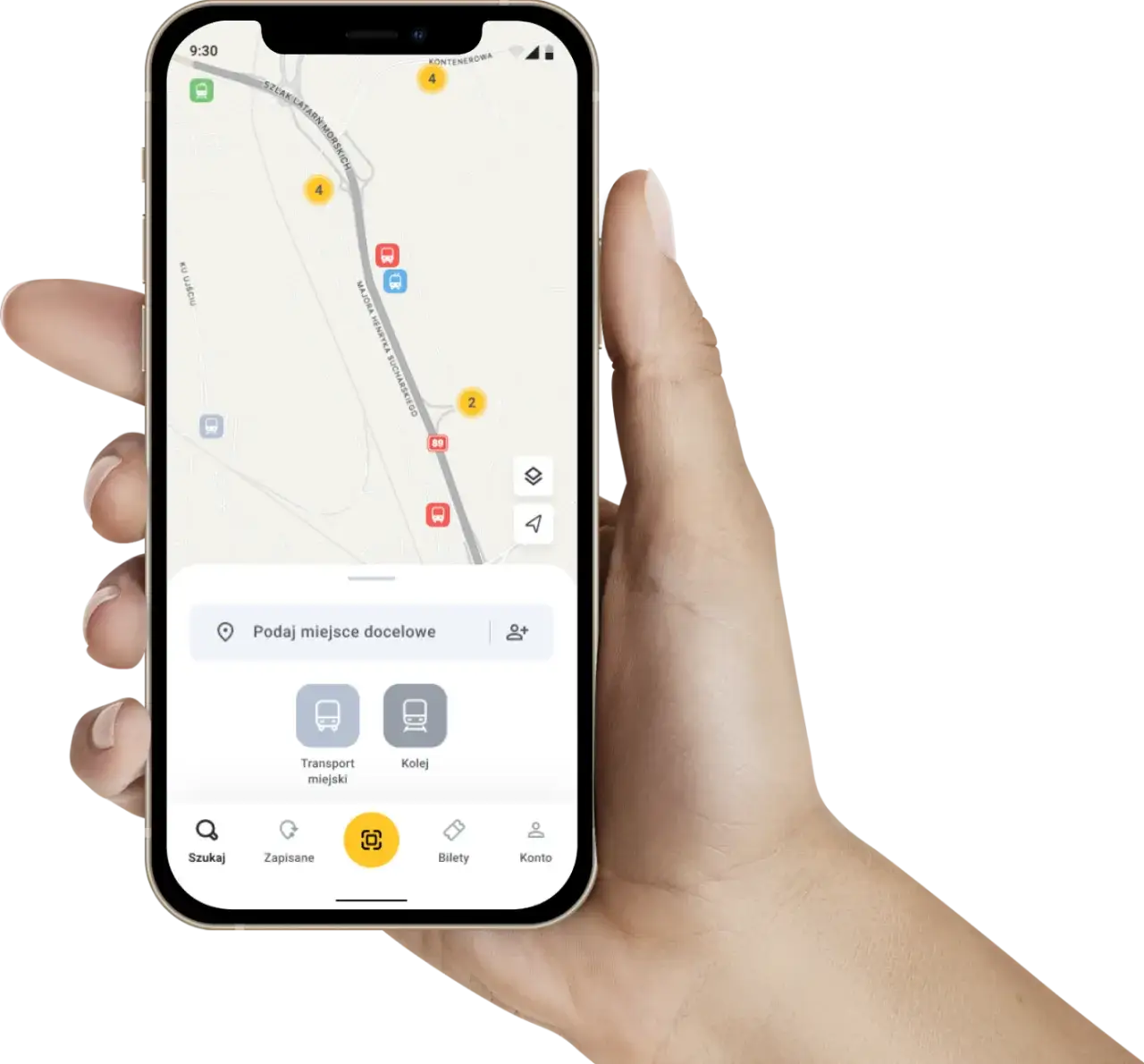system fala aplikacja mobilna ekran