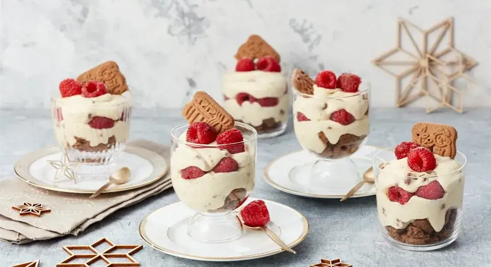 Spekulatius Himbeer Dessert Variationen