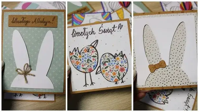 materiały do kartek wielkanocnych diy