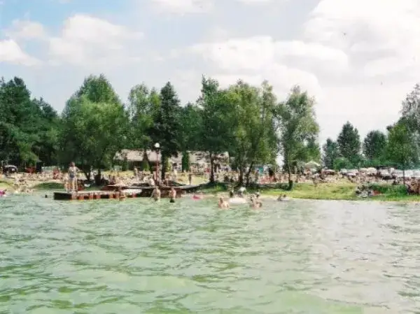 Jezioro Krasne plaża kąpielisko