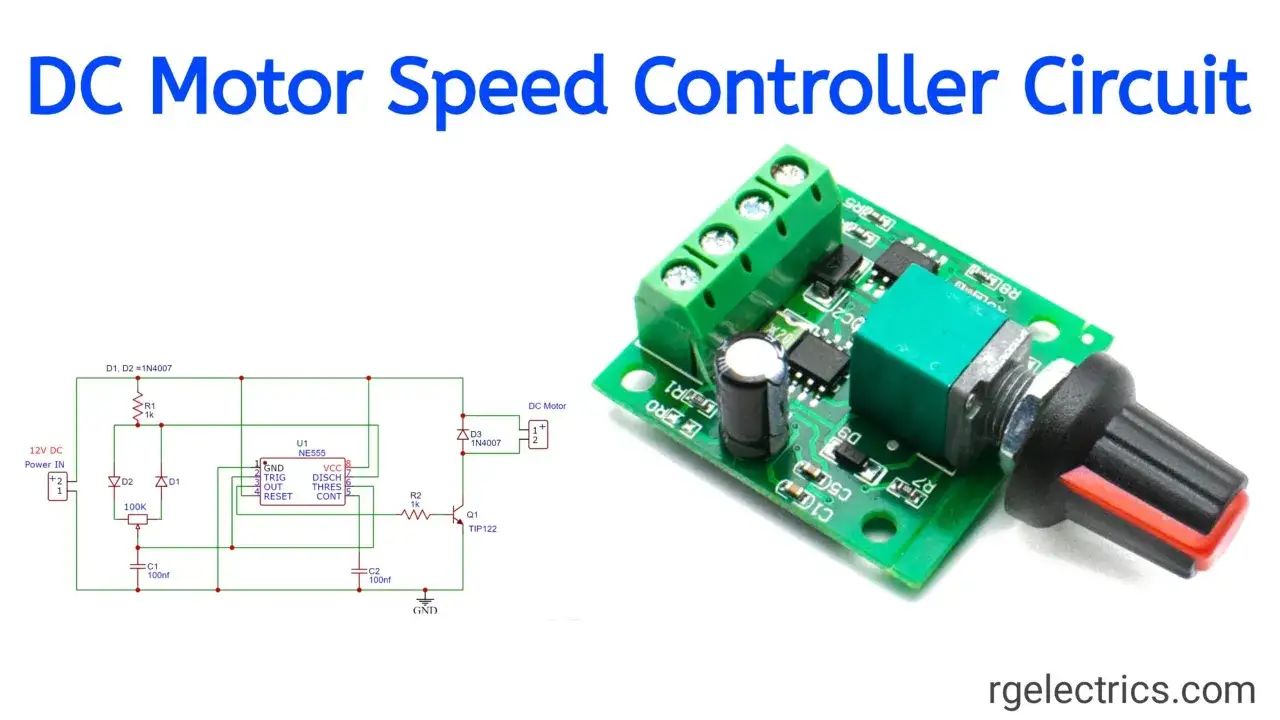 Schemat i moduł regulatora obrotów silnika 12V. Dowiedz się, jak zrobić regulator obrotów silnika 12v z układem NE555.
