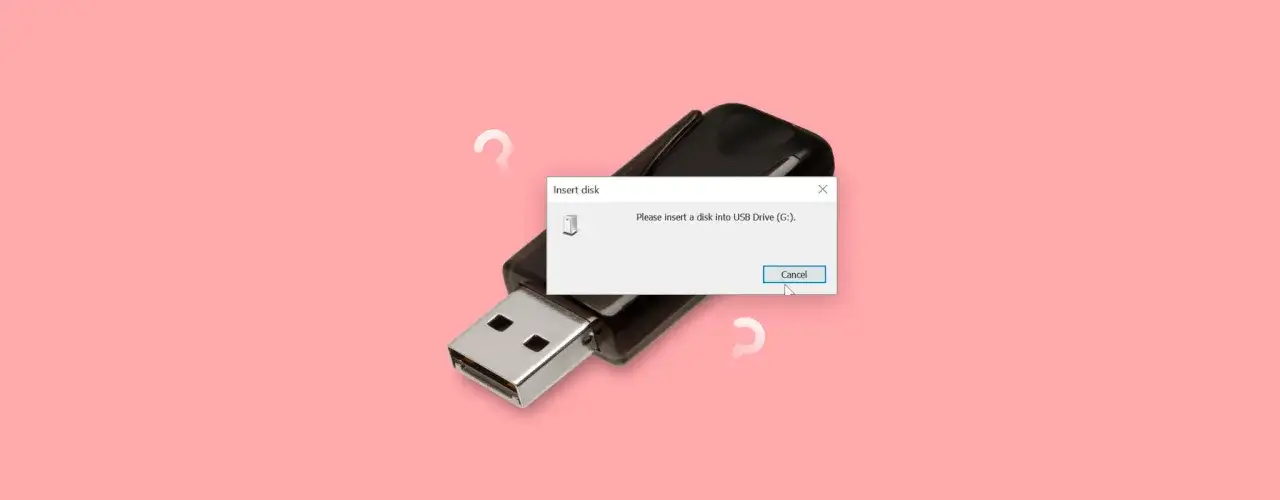 Komputer widzi pendrive, ale go nie czyta. Pojawia się komunikat