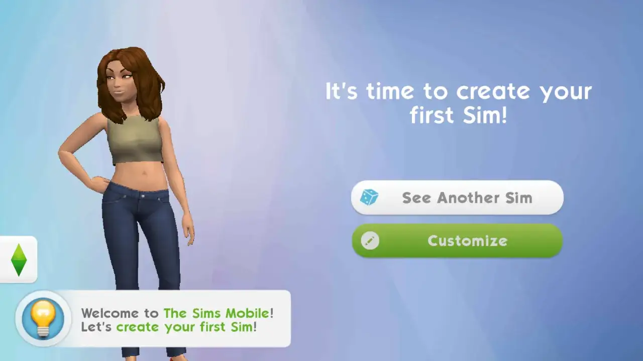 Witaj w The Sims Mobile! Stwórz swojego pierwszego Sima, wybierz