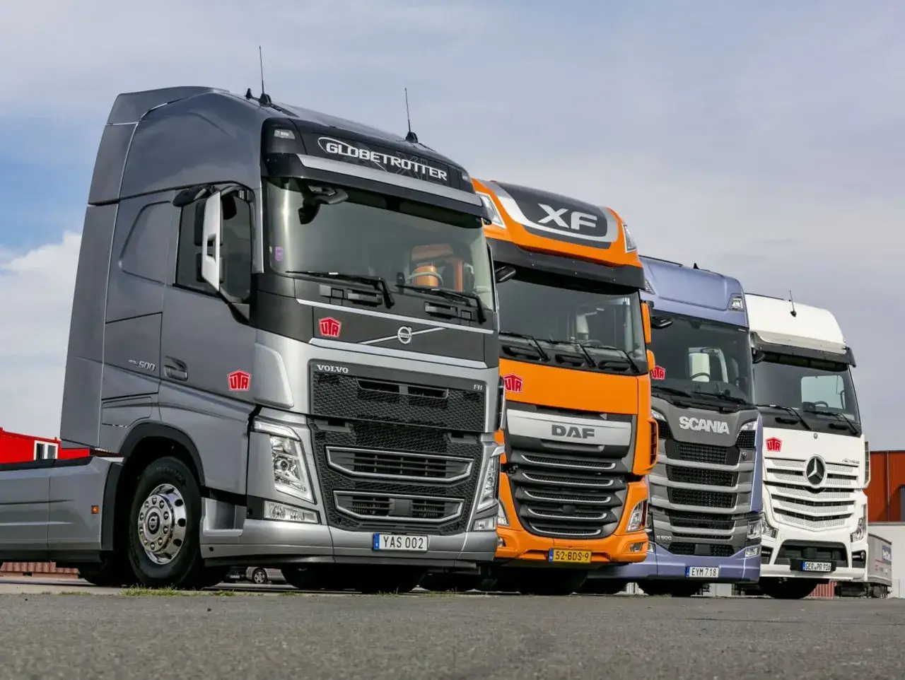 tabela porównawcza wagi ciągników siodłowych Scania Volvo DAF Mercedes