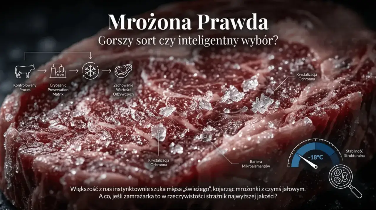 Mrożona wołowina na tatara? Proces zamrażania chroni wartości odżywcze i strukturę mięsa, zapewniając jego jakość.