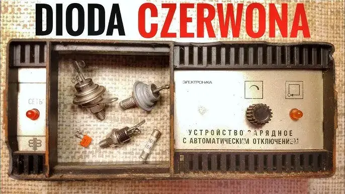 prostownik dioda czerwona ładowanie