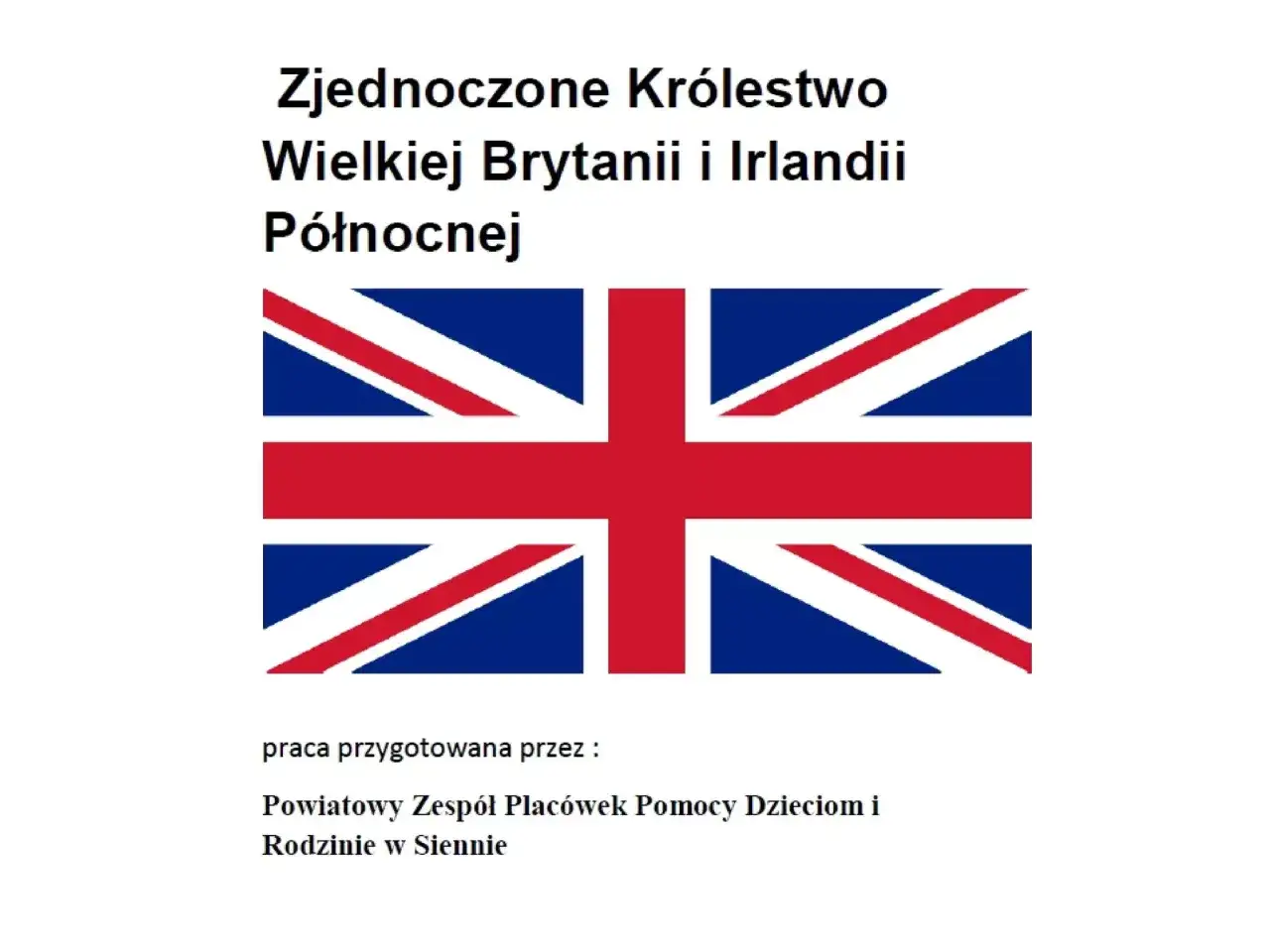 Flaga Wielkiej Brytanii z zaznaczonymi krzyżami Anglii, Szkocji i Irlandii Północnej