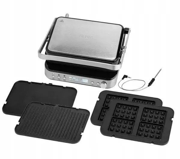 Raven grill elektryczny z wyjmowanymi płytami