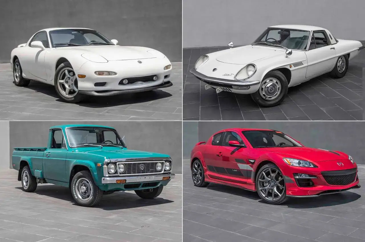 Mazda RX-7, Eunos Cosmo, B-Series, RX-8 – auta z silnikiem Wankla, które zachwycają do dziś.