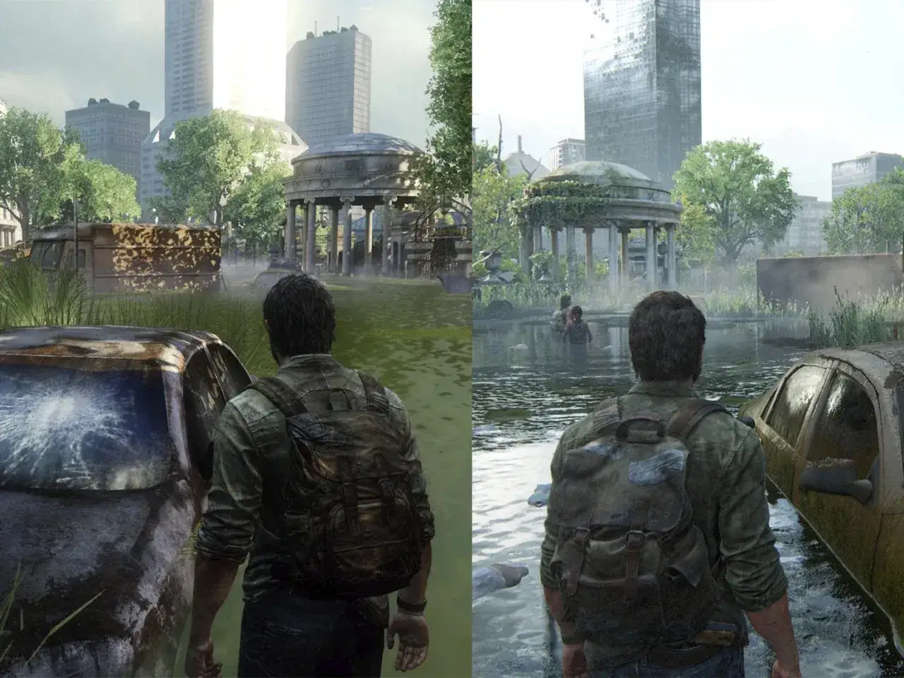 Porównanie grafiki z gry The Last of Us na PS4 i PS5. Czy gry z PS5 działają na PS4? Nie, ale ta gra wygląda świetnie na obu konsolach.