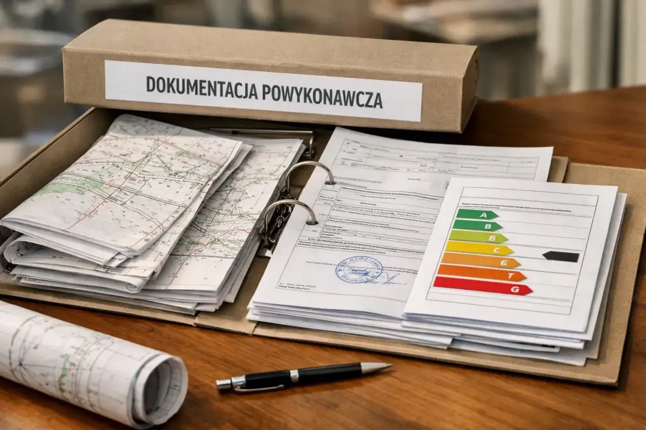 Teczka z napisem