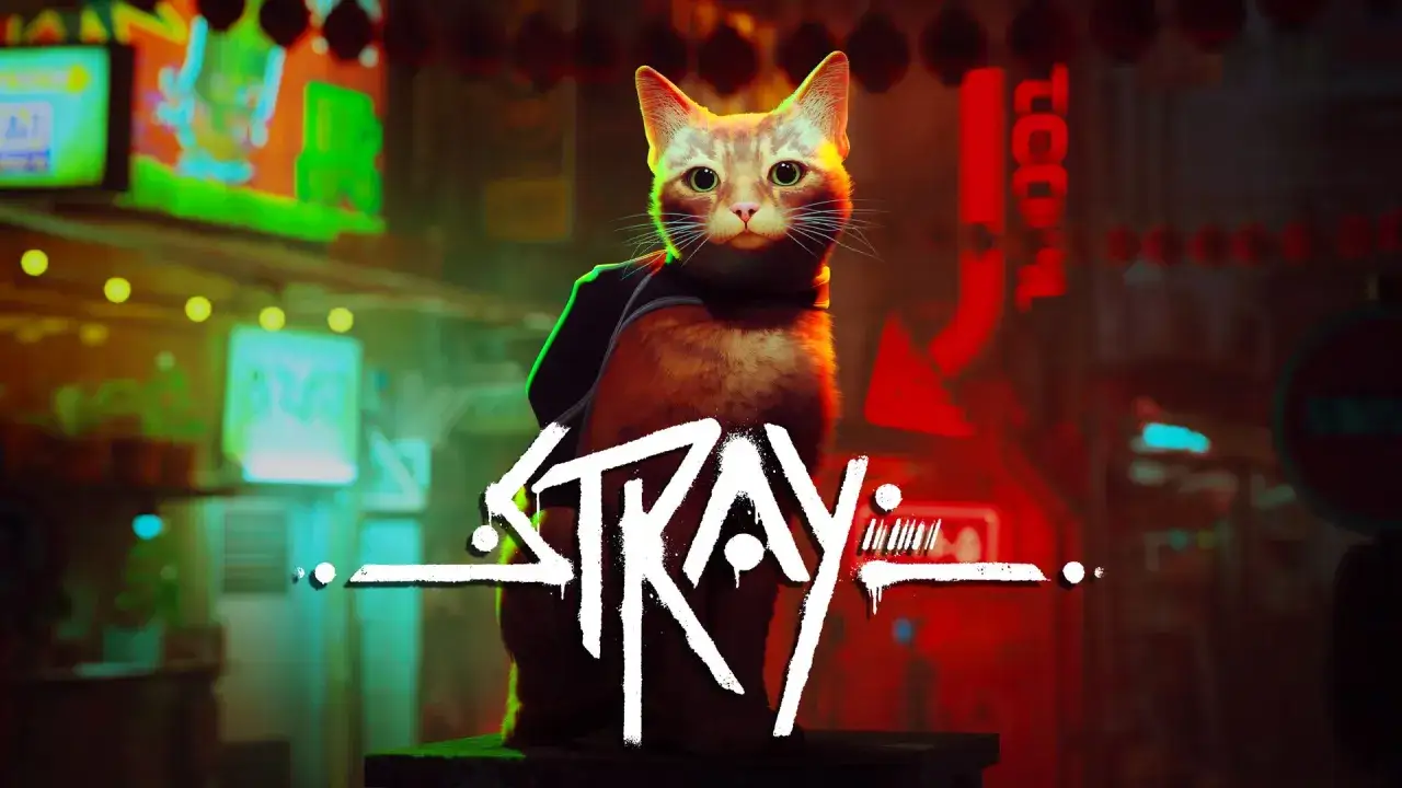 Kot w plecaku przemierza neonowe miasto w grze Stray. Ile godzin zajmie mu odkrycie tajemnic?