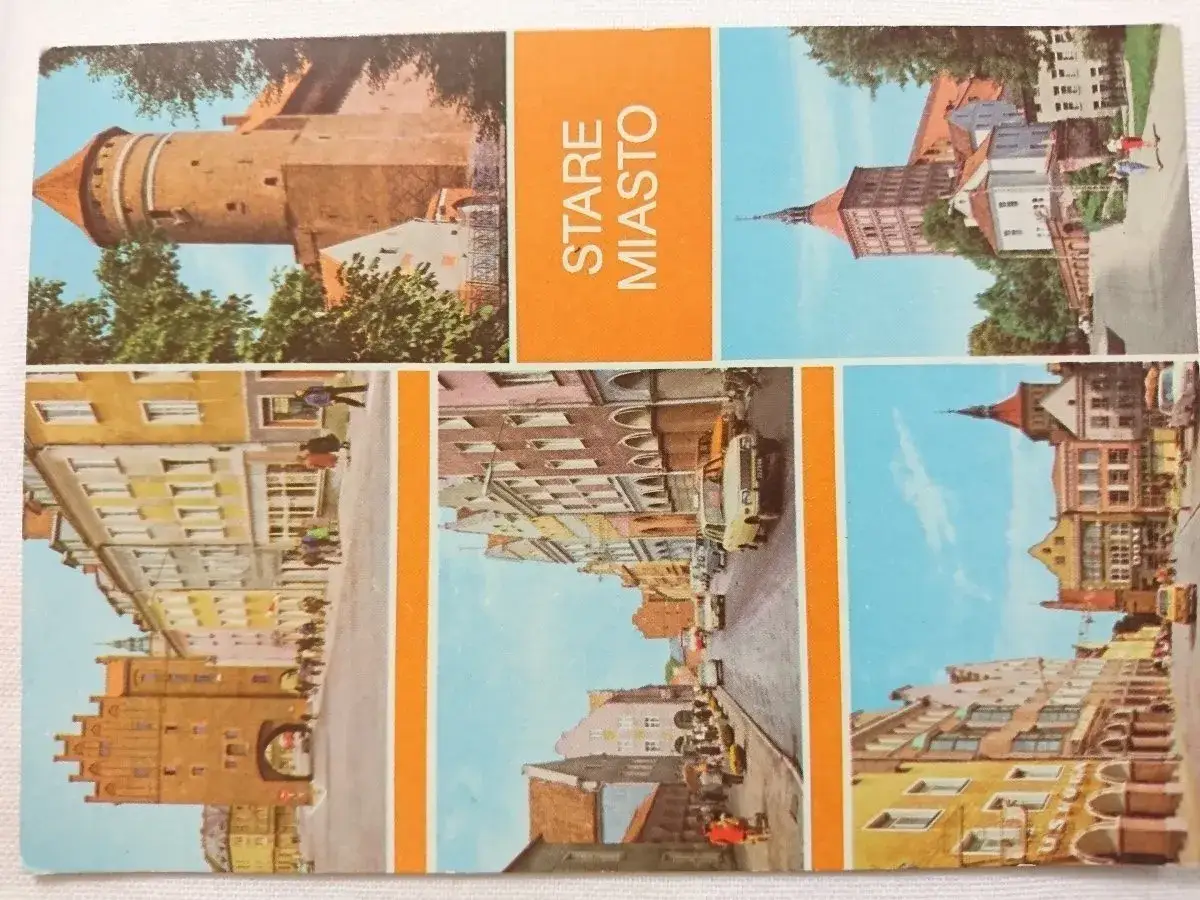 Olsztyn atrakcje: zamek, wieża, kamienice i uliczki Starego Miasta.
