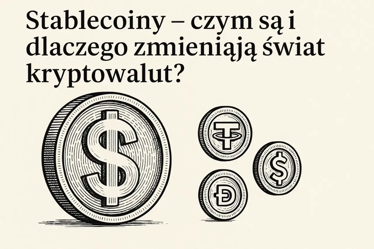 Grafika przedstawiająca r&oacute;żne rodzaje stablecoin&oacute;w