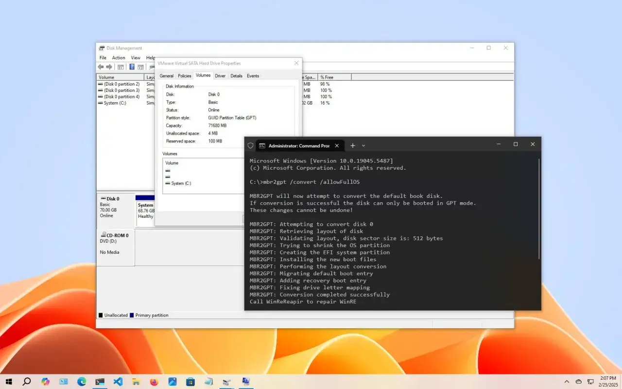 MBR vs GPT initialization Windows