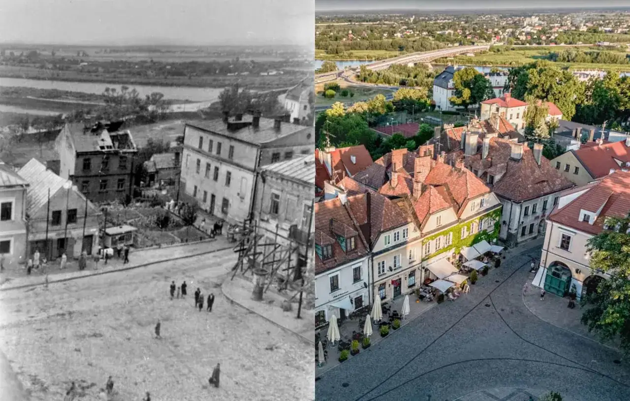 Sandomierz: dawniej i dziś. Miasto pięknieje, a jego mieszkańcy wciąż cenią jego urok.