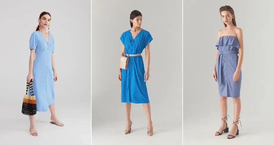Eleganckie buty do niebieskiej sukienki na wesele