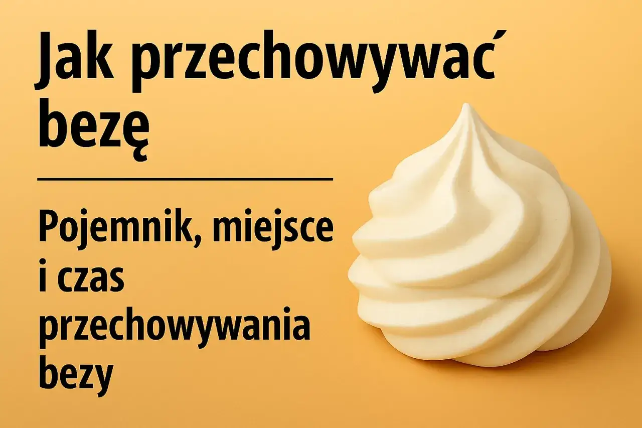 Jak przechowywać bezę? Dowiedz się, ile może stać beza, jaki pojemnik wybrać i gdzie ją trzymać.