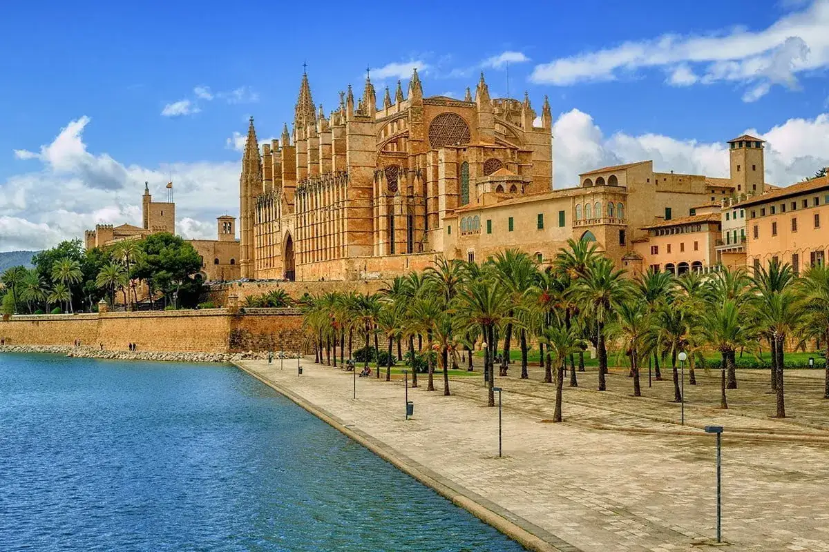 Palma de Mallorca katedra i miasto